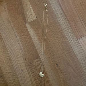 Made well heart locket. Long necklace.